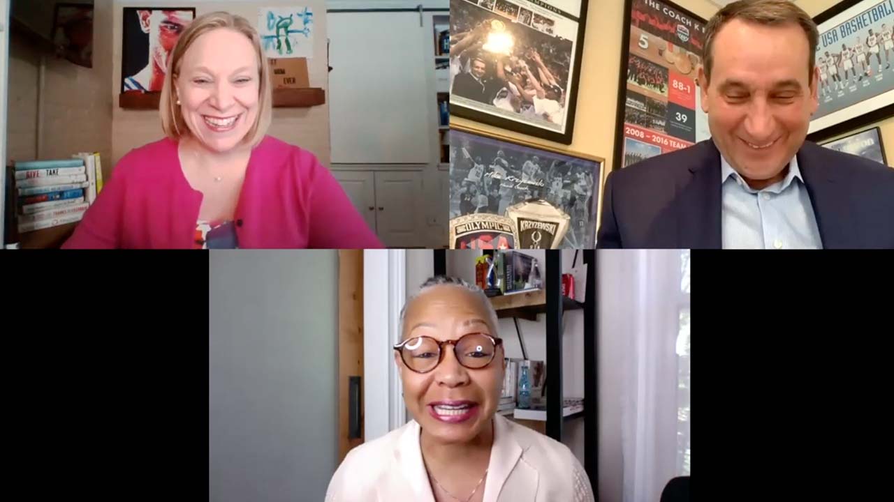 Lisa Borders & Mike Krzyzewski 1
